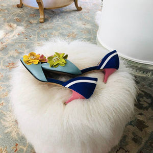 Lamberston Truex inspired new pointy Mid heel shoe